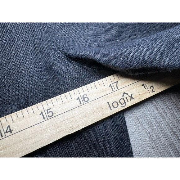 Rivet Utility Linen Dreamer Playsuit Short Romper Black Size XS Natural Workwear - Picture 6 of 9